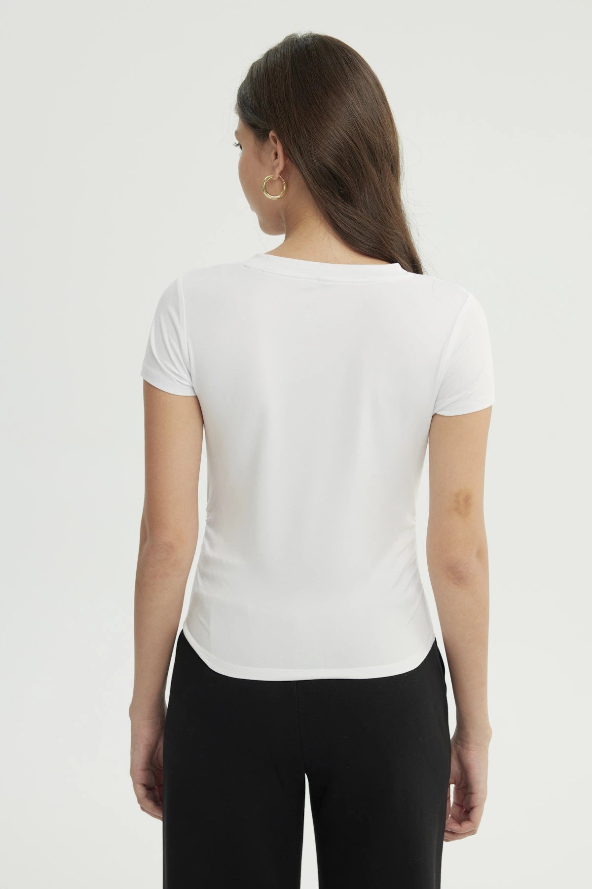 Polera Mujer Slim Fit Blanco