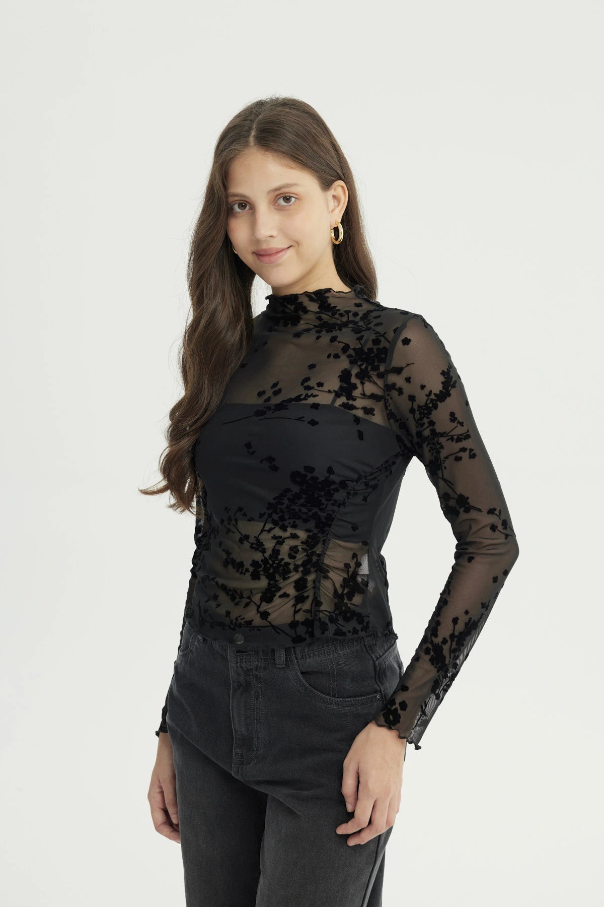 Polera Mujer Ajustado Negro