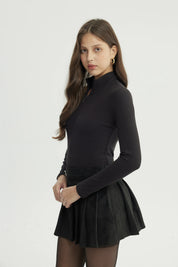 Polera Mujer Ajustada Negro