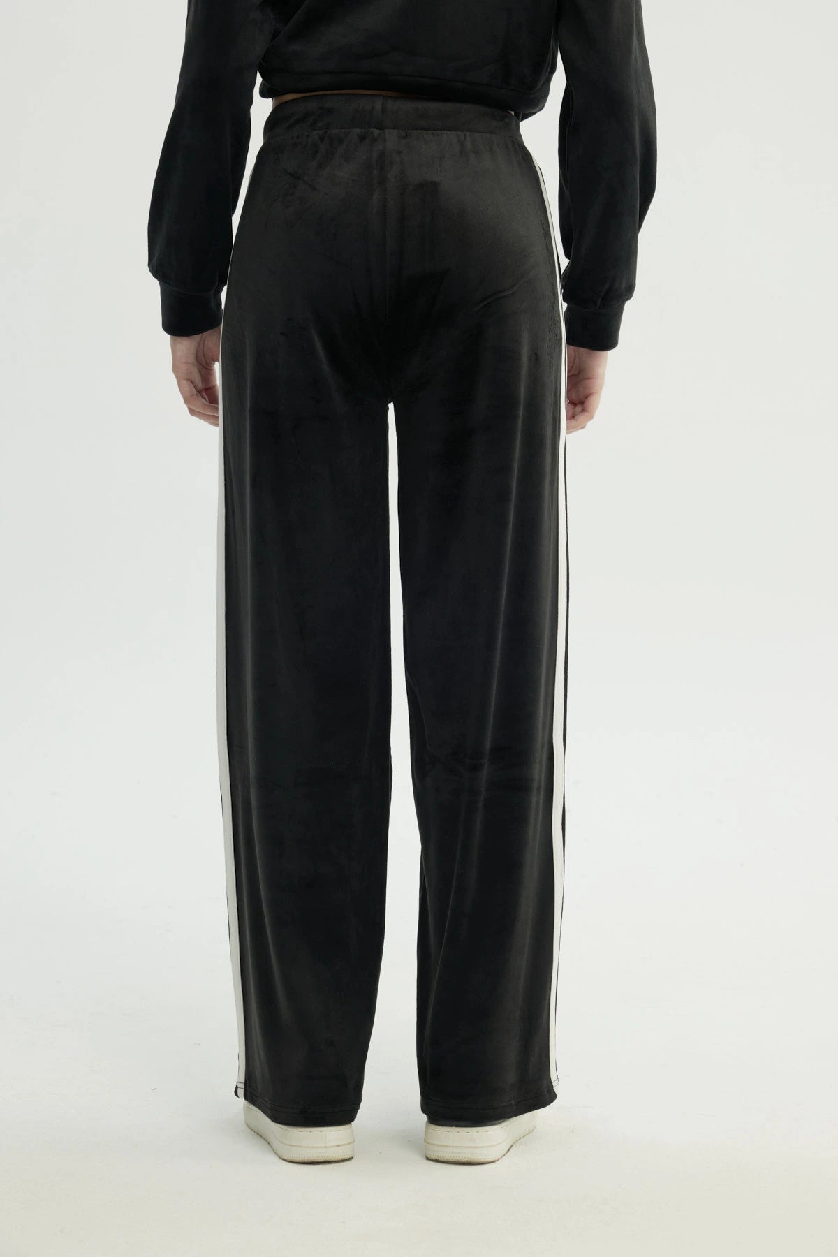 Pantalón Buzo Mujer Wide Leg Negro