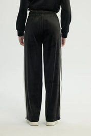 Pantalón Buzo Mujer Wide Leg Negro