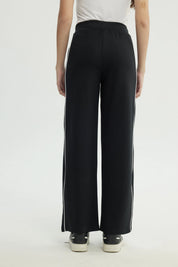 Pantalón Buzo Mujer Calce Recto Negro