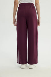Pantalón Buzo Mujer Calce Recto Vino