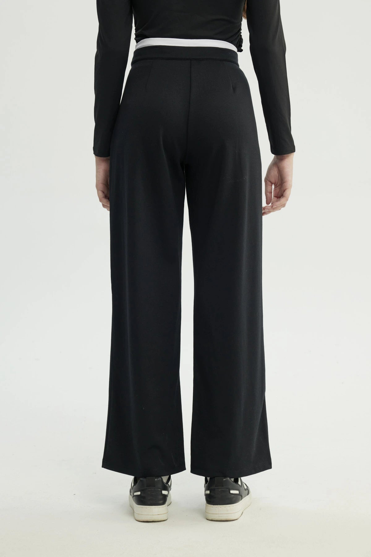 Pantalón Mujer Wide Leg Negro