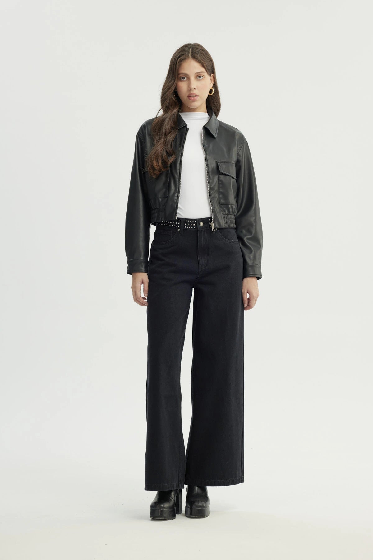 Chaqueta Mujer Regular Negro