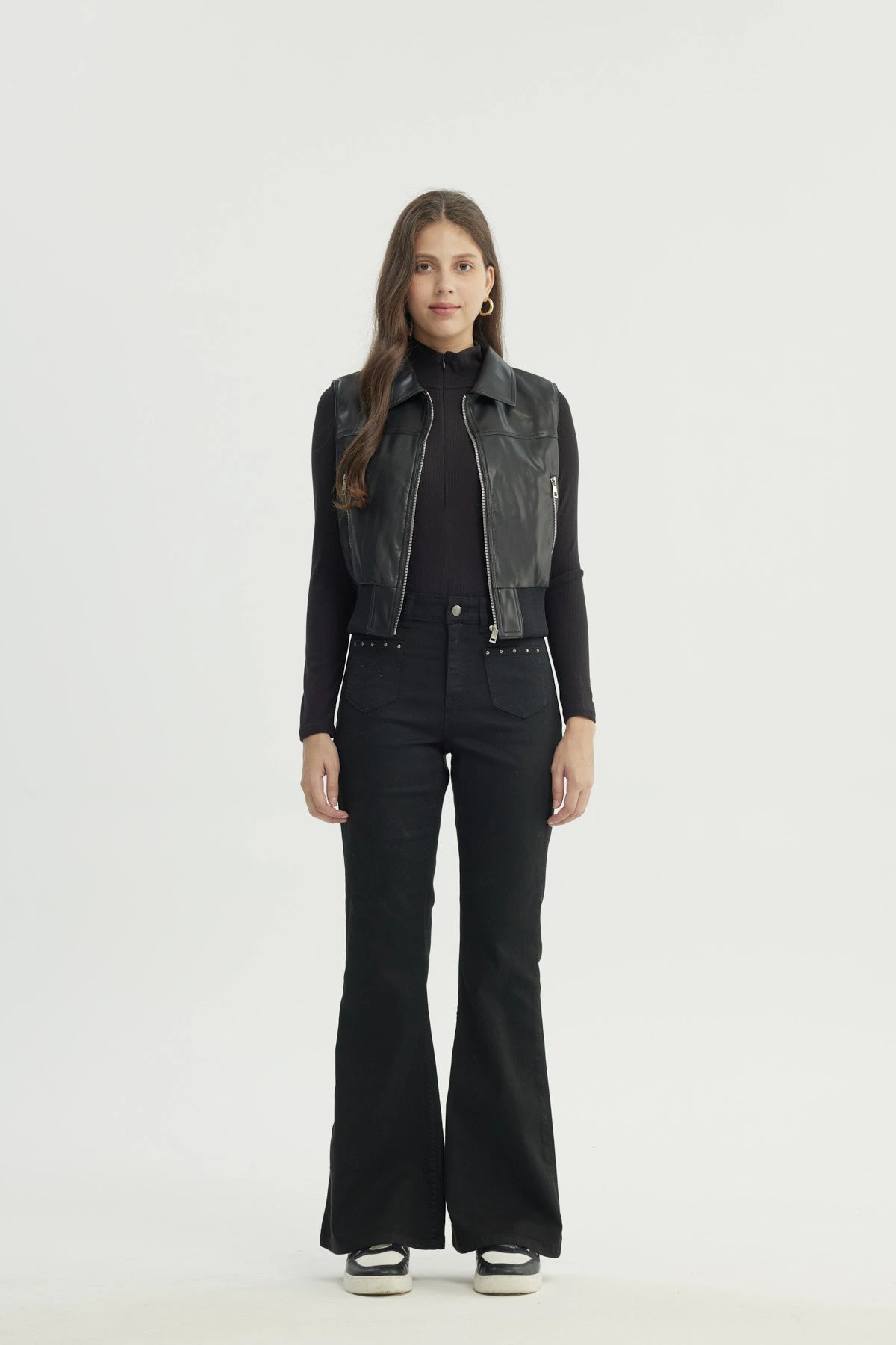 Chaqueta Mujer Regular Negro
