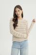 Sweater Mujer Classic Beige Claro