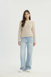 Sweater Mujer Classic Beige Claro