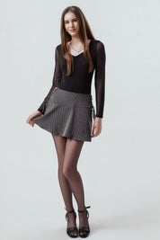 Falda Mujer Juvenil Gris