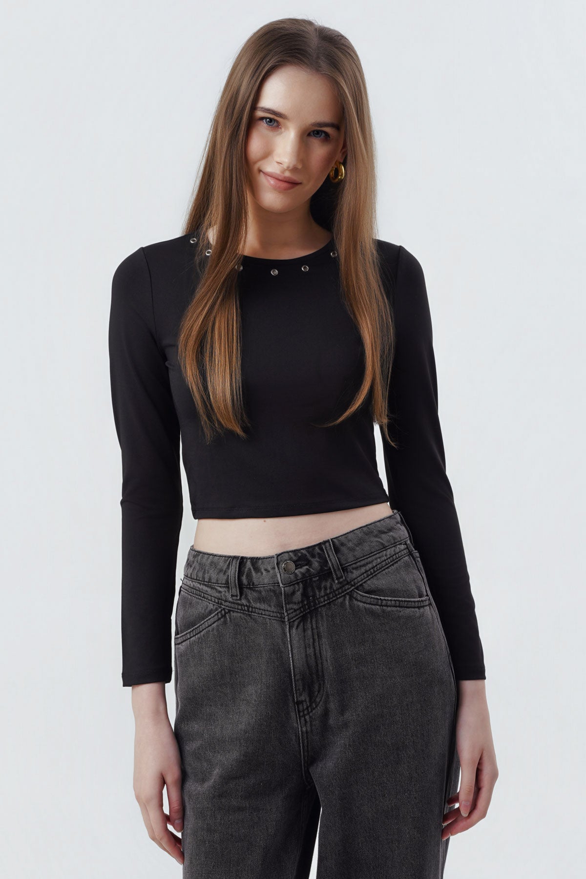 Polera Mujer Ajustado Negro