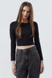 Polera Mujer Ajustado Negro