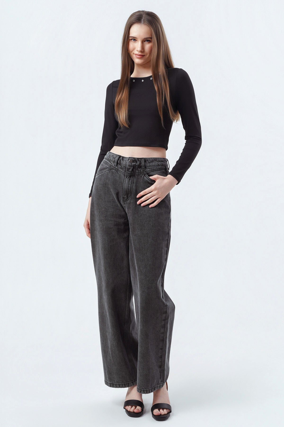 Polera Mujer Ajustado Negro