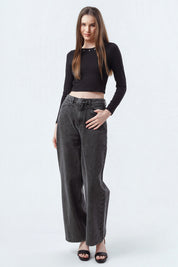 Polera Mujer Ajustado Negro