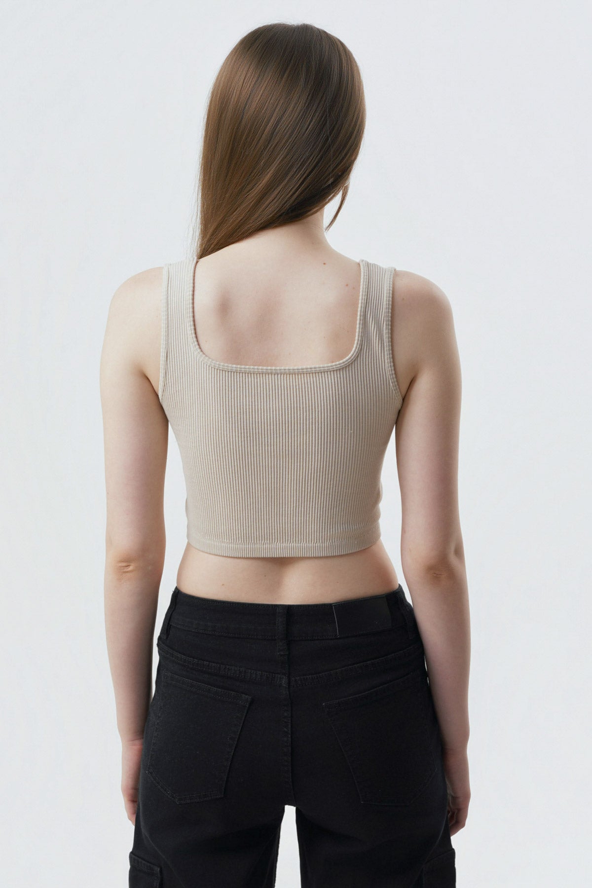 Peto Slim Mujer Beige