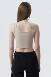 Peto Slim Mujer Beige
