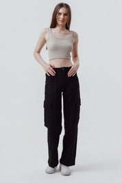 Peto Slim Mujer Beige