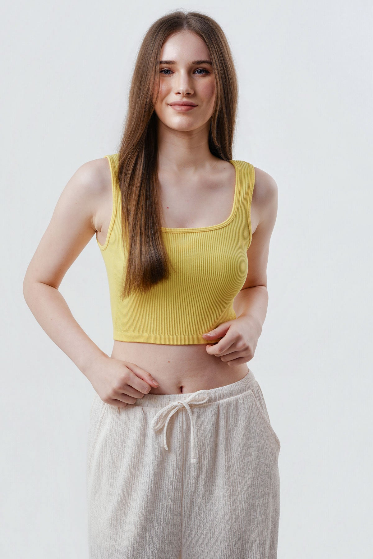 Peto Slim Mujer Amarillo