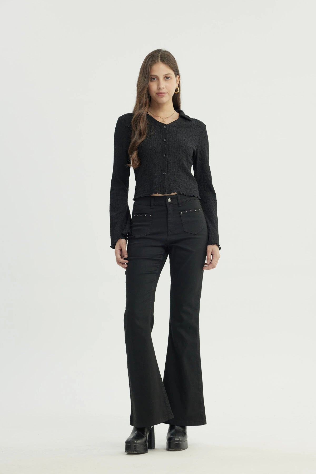Blusa Mujer Regular Negro