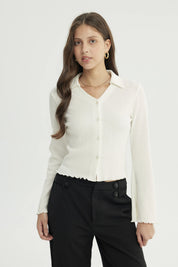 Blusa Mujer Regular Crudo