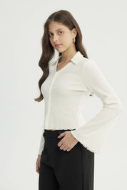 Blusa Mujer Regular Crudo