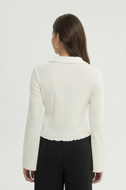 Blusa Mujer Regular Crudo