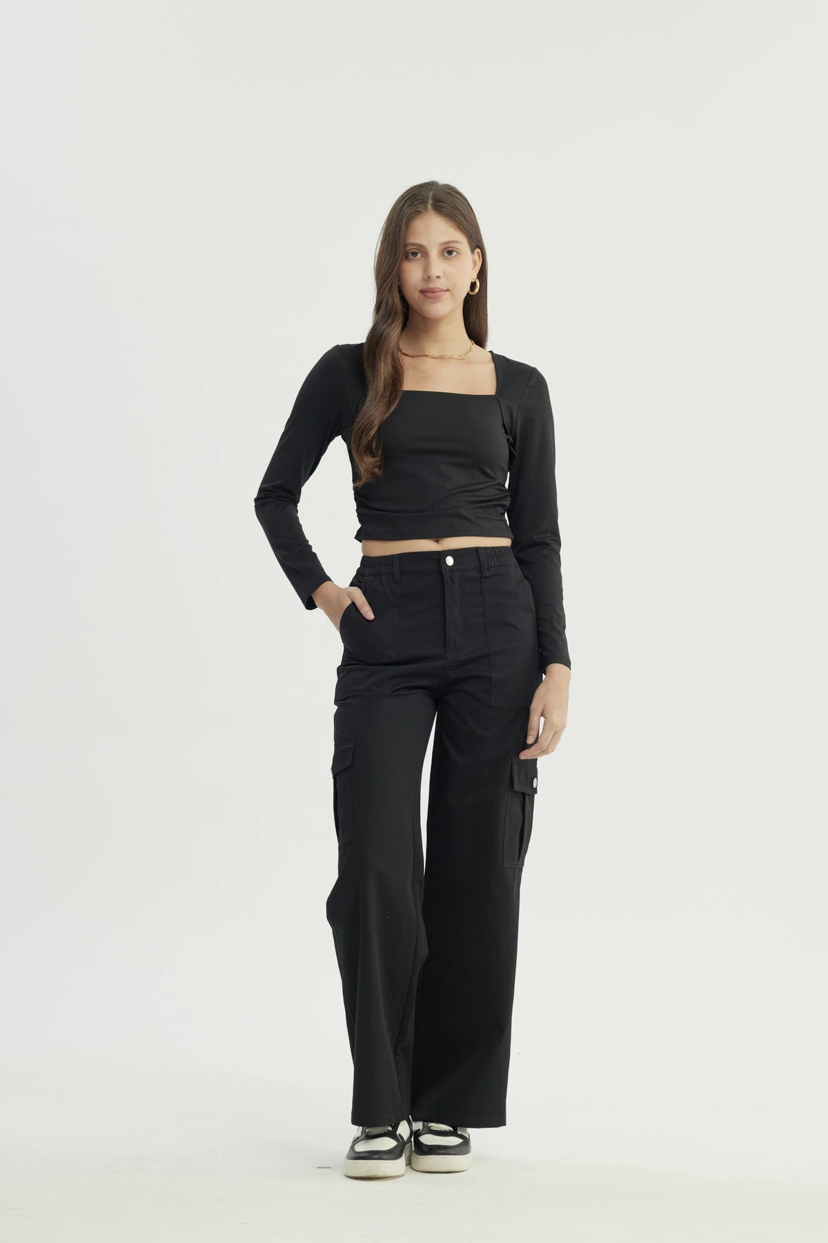 Polera Mujer Ajustado Negro
