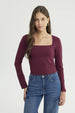 Polera Mujer Ajustado Rojo