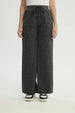 Pantalón Buzo Mujer Wide Leg Gris