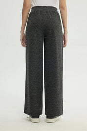 Pantalón Buzo Mujer Wide Leg Gris