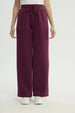 Pantalón Buzo Mujer Wide Leg Rojo