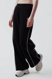 Pantalón Buzo Mujer Wide Leg Negro