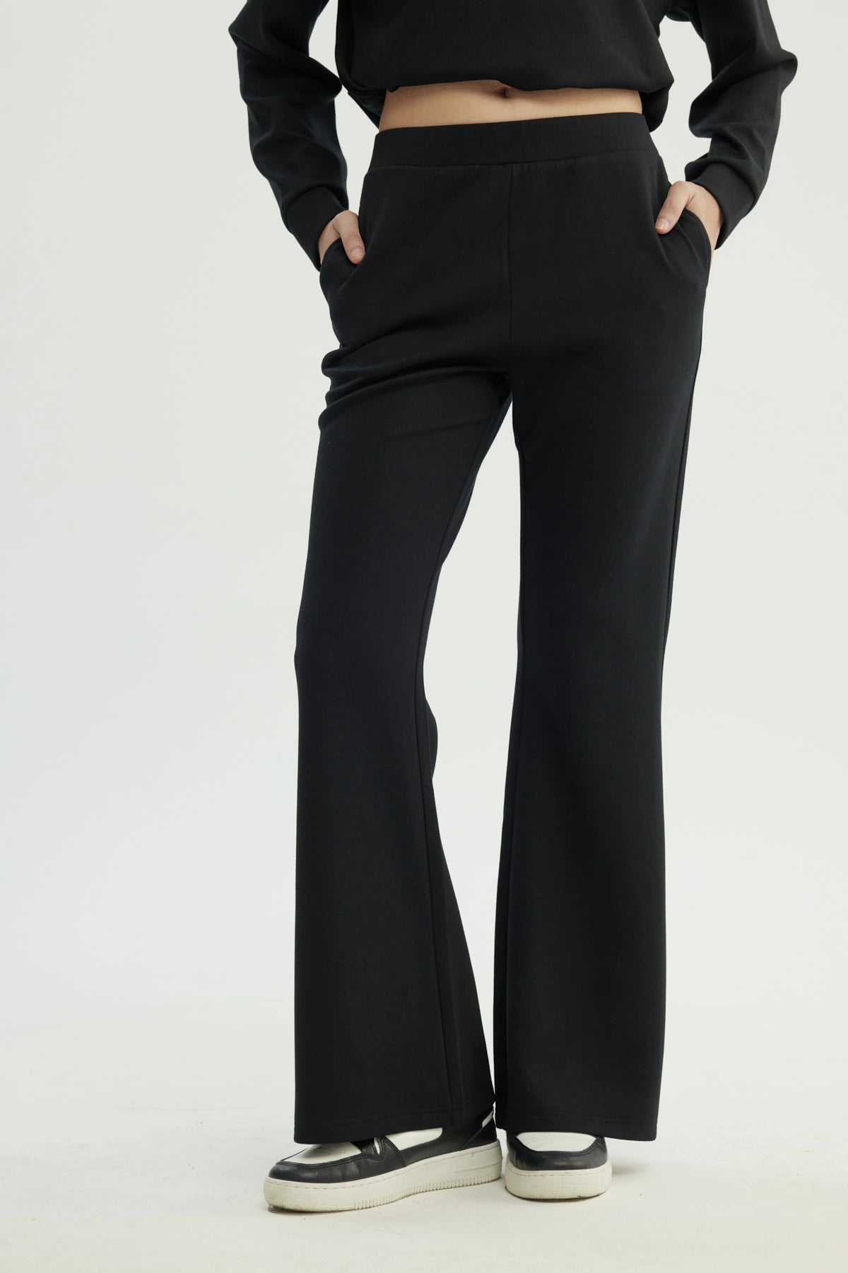 Pantalón Buzo Mujer Basta Evasee Negro