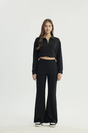 Pantalón Buzo Mujer Basta Evasee Negro
