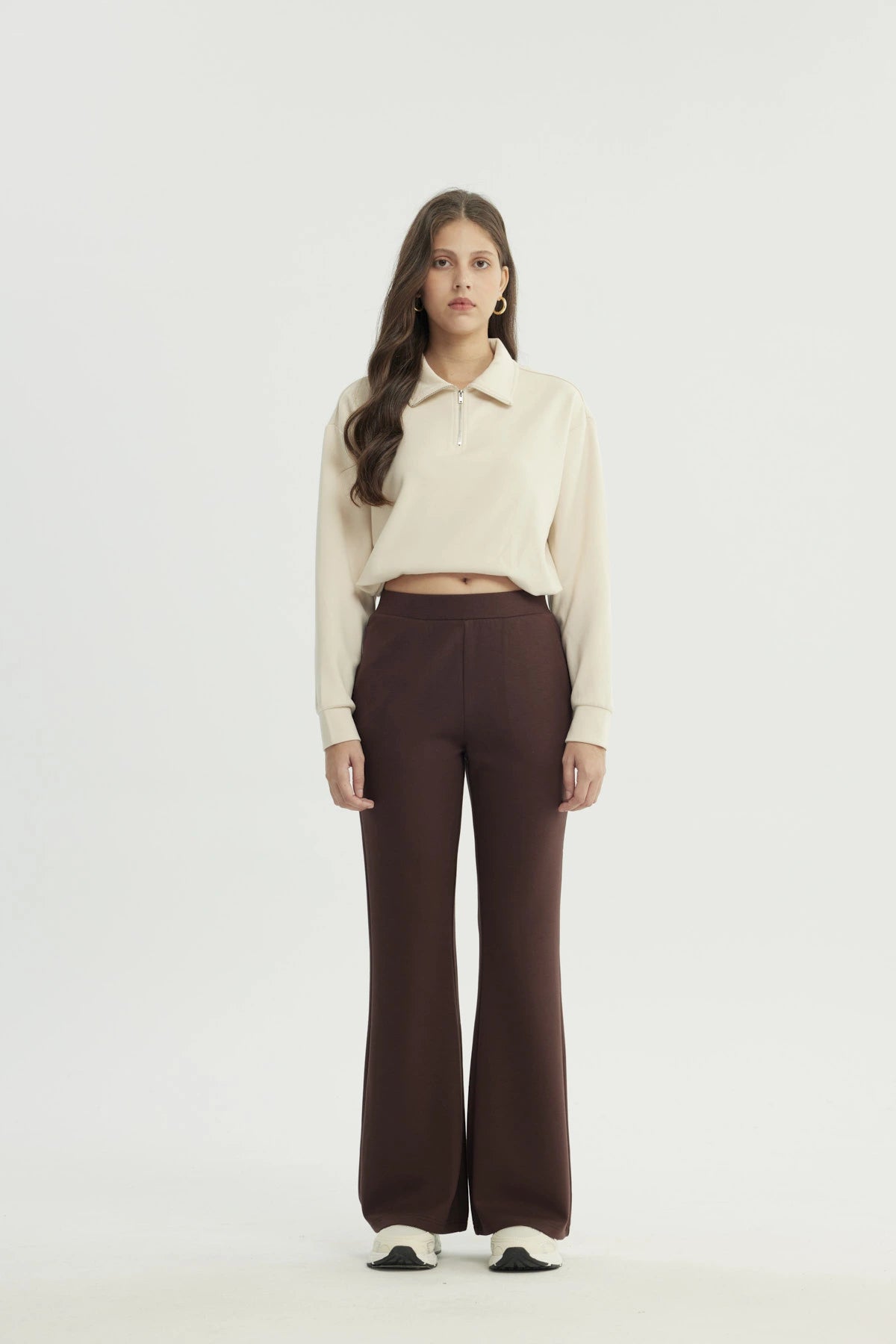 Pantalón Buzo Mujer Basta Evasee Café
