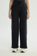 Pantalón Buzo Mujer Wide Leg Negro