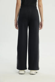 Pantalón Buzo Mujer Wide Leg Negro