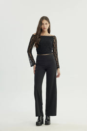 Pantalón Mujer Basta Evasee Negro