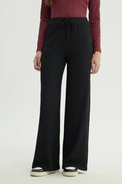 Pantalón Mujer Wide Leg Negro