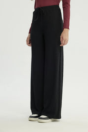 Pantalón Mujer Wide Leg Negro