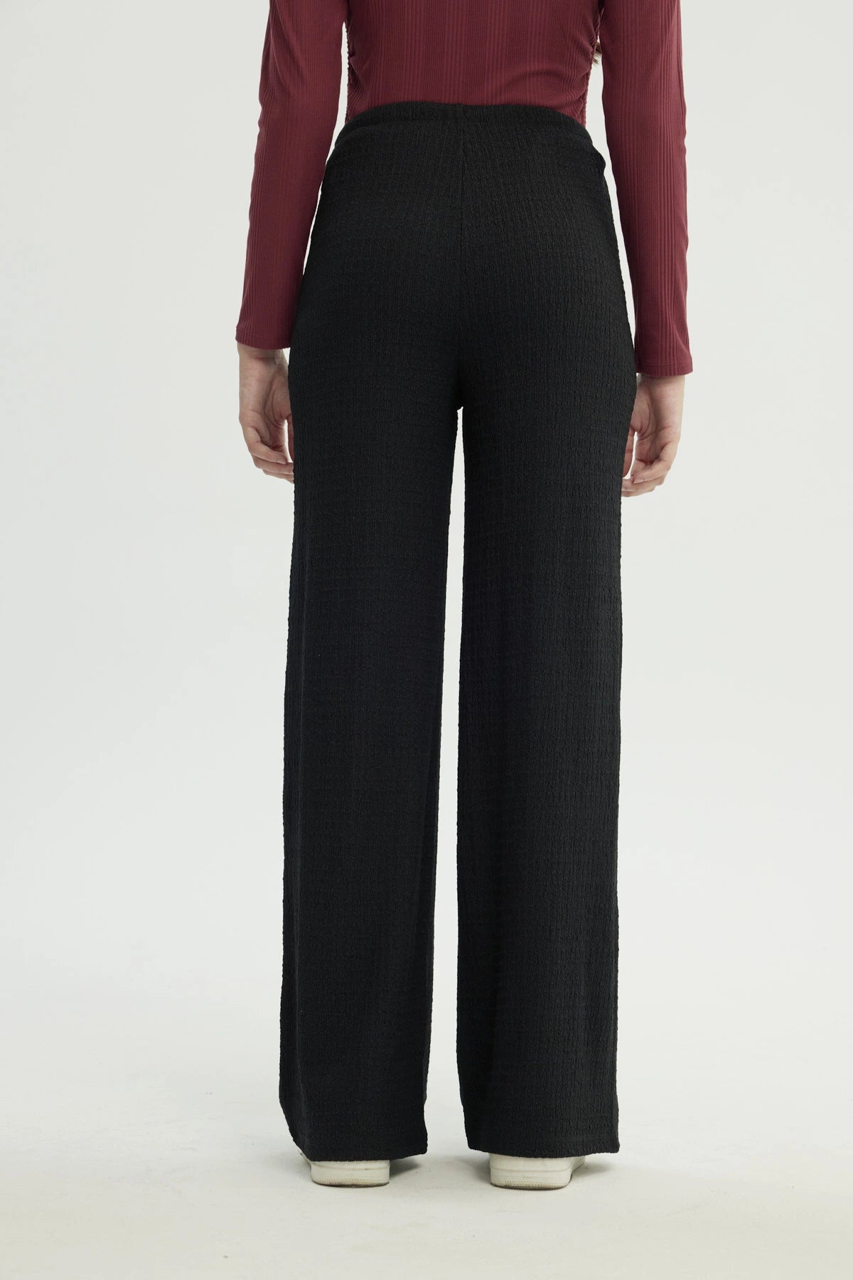 Pantalón Mujer Wide Leg Negro