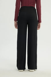Pantalón Mujer Wide Leg Negro