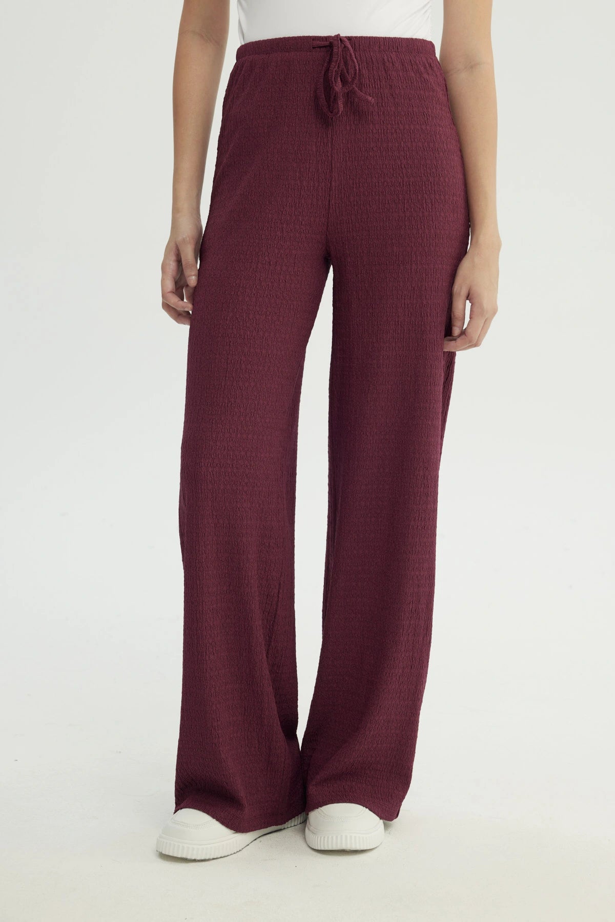 Pantalón Mujer Wide Leg Rojo