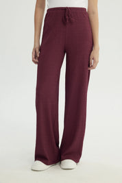 Pantalón Mujer Wide Leg Rojo