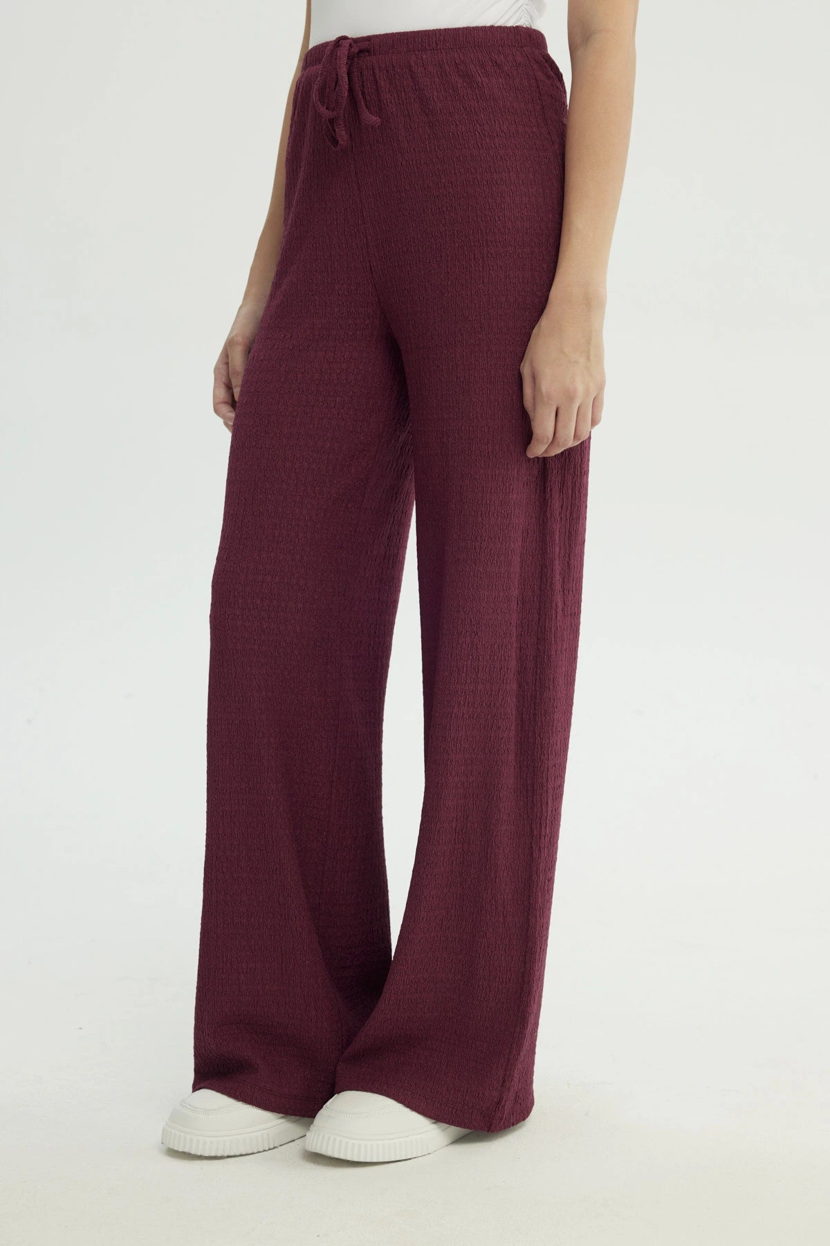 Pantalón Mujer Wide Leg Rojo