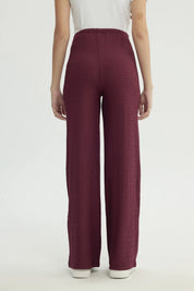 Pantalón Mujer Wide Leg Rojo