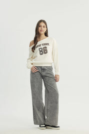 Polerón Mujer Classic Crema