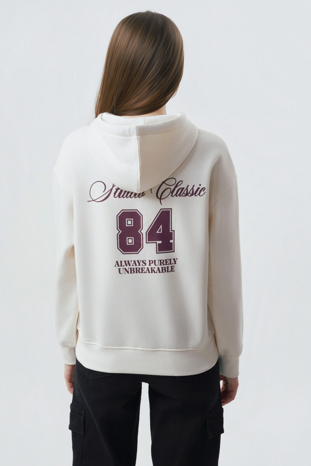 Polerón Mujer Classic Crema