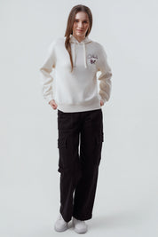 Polerón Mujer Classic Crema