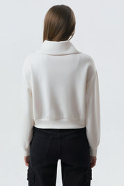 Polerón Mujer Classic Crema
