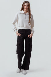 Polerón Mujer Classic Crema